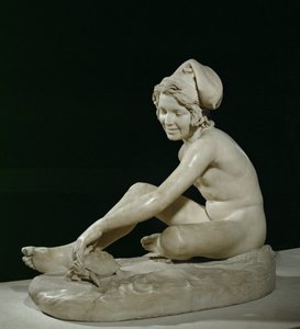 Neapolský rybář hrající si s želvou (socha) od Francois Rude