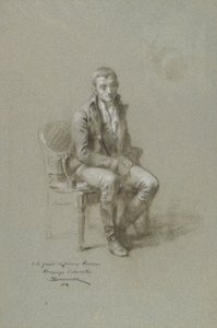 Sedící mužská postava od Francois Schommer