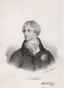 Portrét Armanda Emmanuela du Plessis, vévody z Richelieu, 20. léta 19. století od Francois Seraphin Delpech