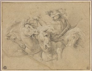 Apollón a jeho koně od Francois Verdier