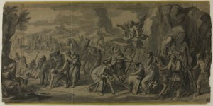 Mojžíš udeřil do skály od Francois Verdier