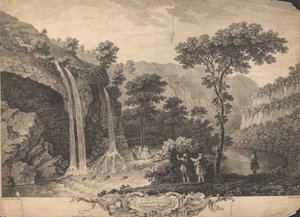 Vyhlídka na tu krásnou kaskádu pod Matlock Bath