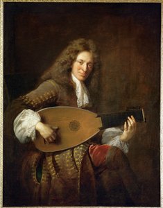 Charles Mouton, hráč na loutnu... od Francois de Troy