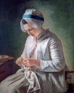 Mladá žena v práci, c1725-1778