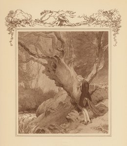 Ilustrace ke Grayovým elegiím (barevná litografie) od Frank Adams