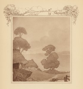 Ilustrace ke Grayovým elegiím (barevná litografie) od Frank Adams