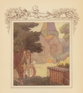 Ilustrace ke Grayovým elegiím (barevná litografie) od Frank Adams