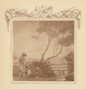 Ilustrace ke Grayovým elegiím (barevná litografie) od Frank Adams