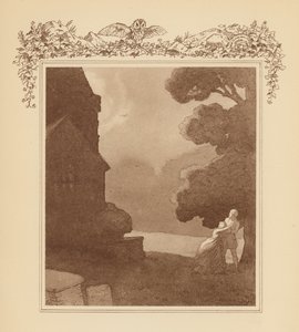 Ilustrace ke Grayovým elegiím (barevná litografie) od Frank Adams