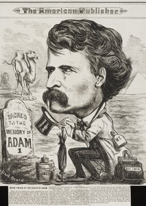 The American Publisher, pub. 1872 (litografie) od Frank Beard