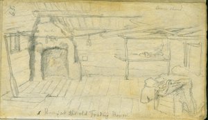 Pokoj ve starém Trading House, 1851