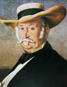 John Sutter (1803-80) 1866 (olej na plátně) od Frank Buchser