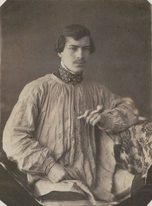 Umělec nebo asistent s dýmkou, 1853-1857. od Frank Chauvassaignes