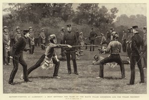 Bajonetový boj u Aldershot, souboj mezi týmy South Wales Borderers a Welsh Regiment