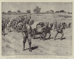 Krize v Číně, První Coolie Corps přináší do Pekingu zásoby pro britské jednotky