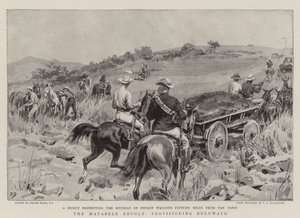 Matabele Revolt, zásobování Bulawayo