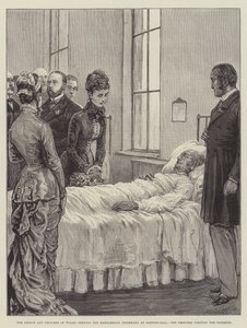 Princ a princezna z Walesu otevírají Marylebone Infirmary v Notting-Hill, princezna navštěvuje pacienty