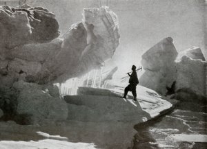 Tlakové ledové bloky poblíž Discovery Bluff, c1911, 1913 od Frank Debenham