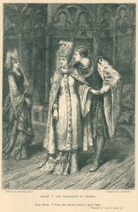 Ilustrace pro Shakespearova krále Jindřicha V od Frank Dicksee