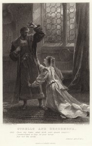 Othello a Desdemona, Othello, dějství IV, Sc 2 od Frank Dicksee
