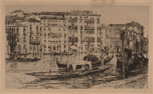 Canal Grande, Benátky, 1889. od Frank Duveneck