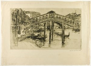 Rialto, Benátky od Frank Duveneck