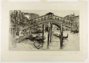 Rialto, Benátky od Frank Duveneck