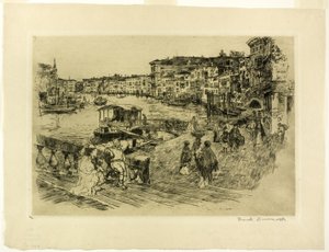 Pohled na Canal Grande od Frank Duveneck