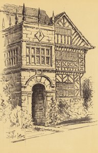Hall-i-th-Wood, Bolton-le-Moors (litografie)