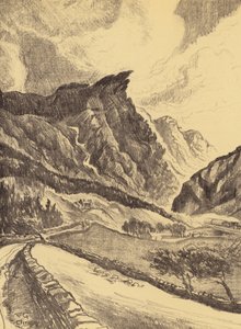 Úžina Cliviger (litografie)