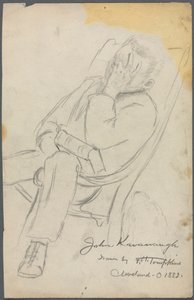 Skica Johna Kavanaugha, 1882. od Frank H. Tompkins