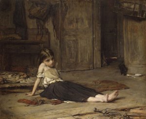 Dívka u ohně, 1867