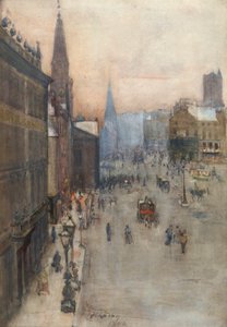 Pouliční scéna, 1894 (wc na papíře)