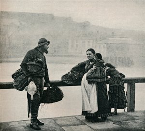 Fisher people, Whitby, c1890