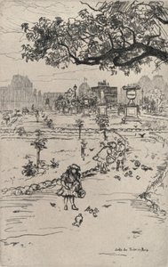 Tuilerijské zahrady, 1915 od Frank Milton Armington
