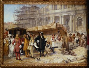 Karel II. a Wren v katedrále svatého Pavla