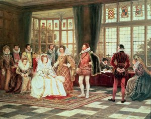 Královna Alžběta I. (1533-1603) na dvoře