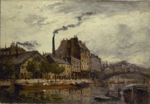 Canal Saint-Martin, quai de Valmy od Frank Myers Boggs