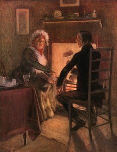 Paní Wellerová a pan Stiggins (barevná litografie) od Frank Reynolds