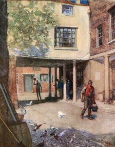 The Bull Inn, Rochester (barevná litografie)