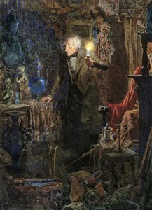 The Old Curiosity Shop (barevná litografie) od Frank Reynolds