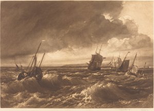 Ústa Temže Isle of Sheppey v dálce, 1891. od Frank Short