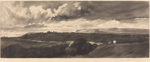 Yorkshire Road od Frank Short, after Peter De Wint