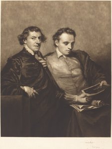 Portrét dvou pánů od Frank Short, after Sir Joshua Reynolds