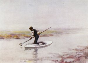 Norfolk Broads: Sběr úhořů od Frank Southgate
