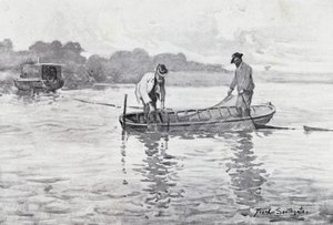 Norfolk Broads: Vytahování Eel-Pods od Frank Southgate