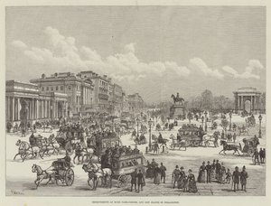 Vylepšení v Hyde Park-Corner a nová socha Wellingtonu od Frank Watkins