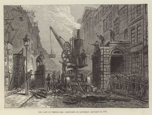 The Last of Temple Bar, načrtnutý v sobotu 12. ledna 1878 od Frank Watkins