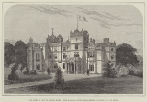 Královnina návštěva v severním Walesu, Pale Mansion House, Llandderfel, obsazený královnou od Frank Watkins