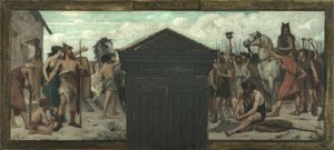 Náčrt radnice v 15. obvodu: La Patrie, mezi lety 1883 a 1884 (olej na plátně)